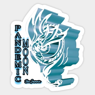 Pandemic Moon- 3D Frost Dragon Sticker